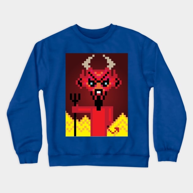Pixel in inferno Crewneck Sweatshirt by riomarcos